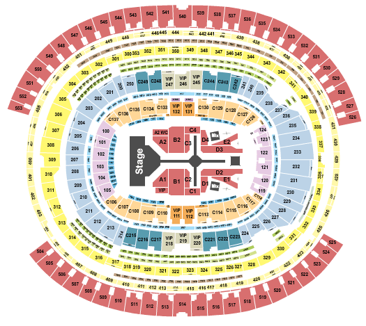 SoFi Stadium The Weeknd Seating Chart